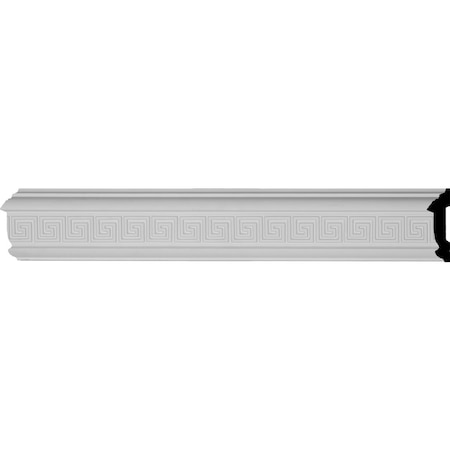 Ekena Millwork 3 1/8"H x 7/8"P x 94 1/2"L (1 1/8" Repeat) Eris Key Chair Rail CHA03X01ER